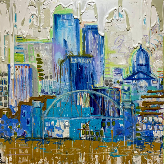 36" x 36" Pequeña Roca 