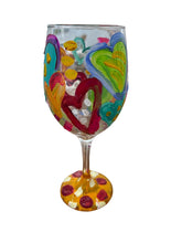 Load image into Gallery viewer, &quot;K&quot; Colorful Hand Painted Wine Glasses
