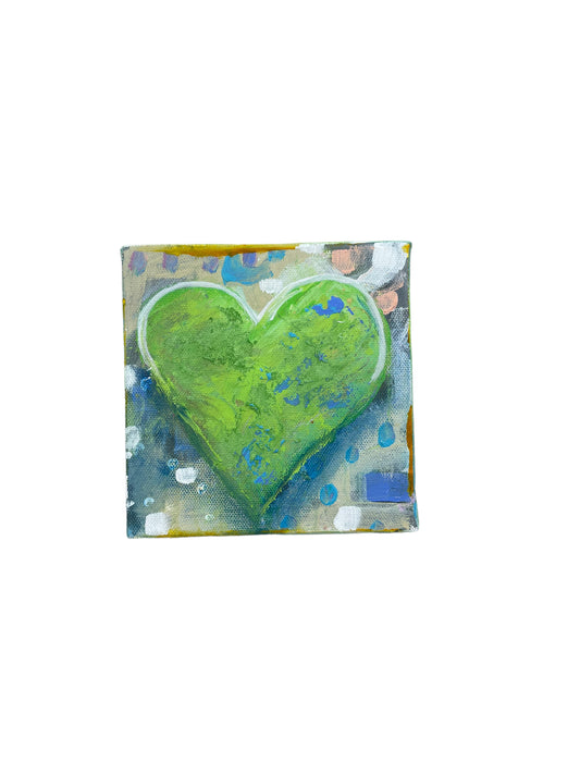 6"x6" Heart Painting