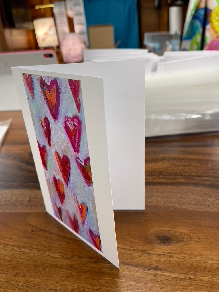 Tarjeta de corazón con sobre