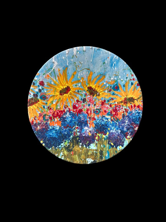 Sunflower Decorative Bowl 15-1/4" D