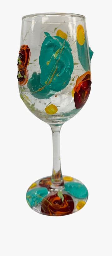 Colorful Wine Glass