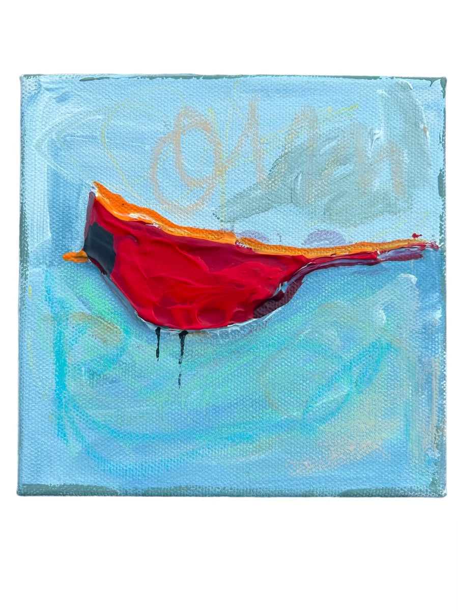 Fondo cardenal oscuro de 6"x6" 