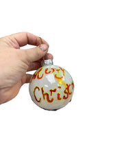 Load image into Gallery viewer, &quot;W&quot; Christmas Ornament Glass 3-1/2
