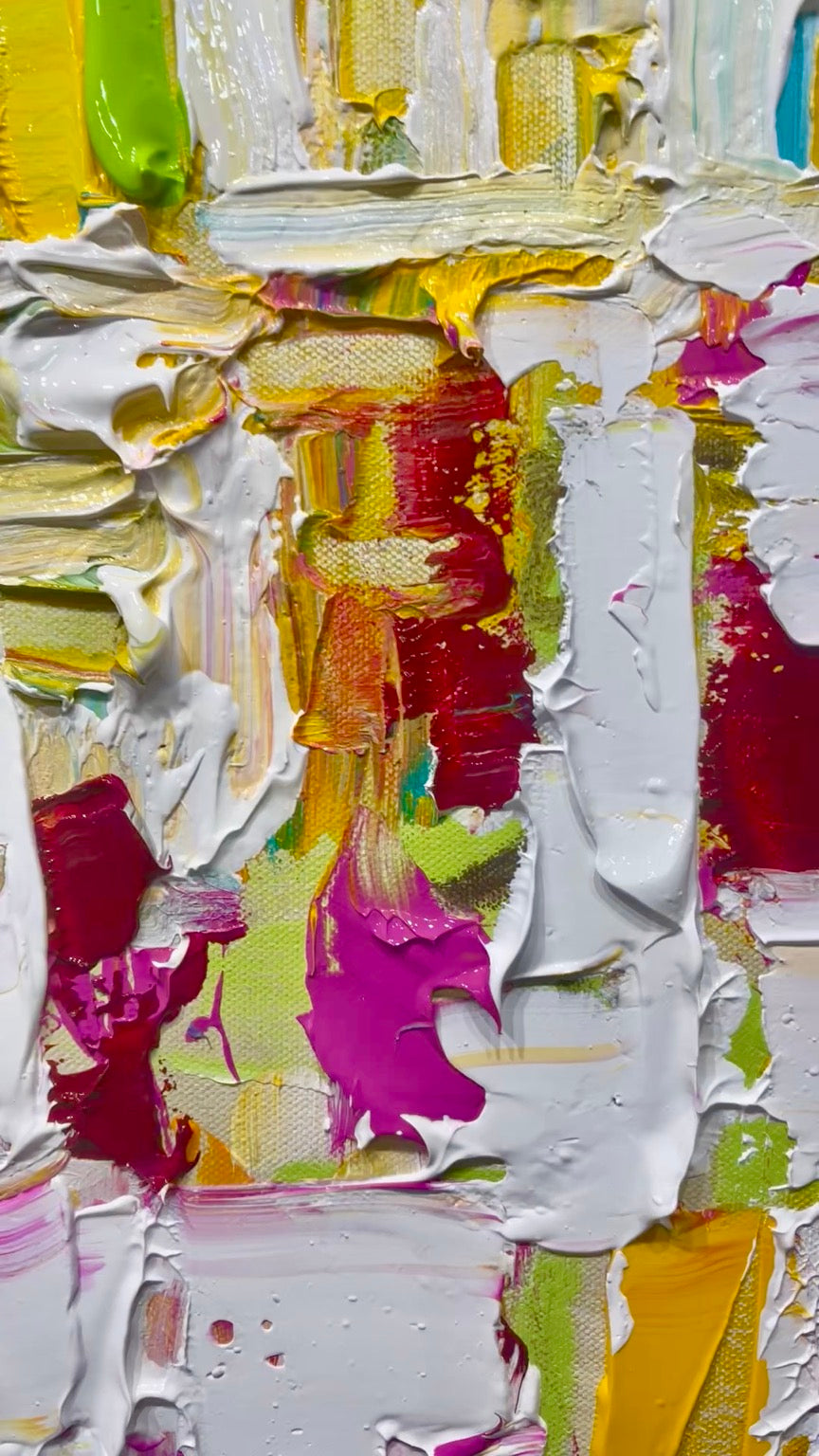 Gratitude Painting with super THICK PAINT & TEXTURE