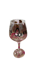 Load image into Gallery viewer, THE QUEEEN Hand Painted Wine Glasses &quot;G&quot;
