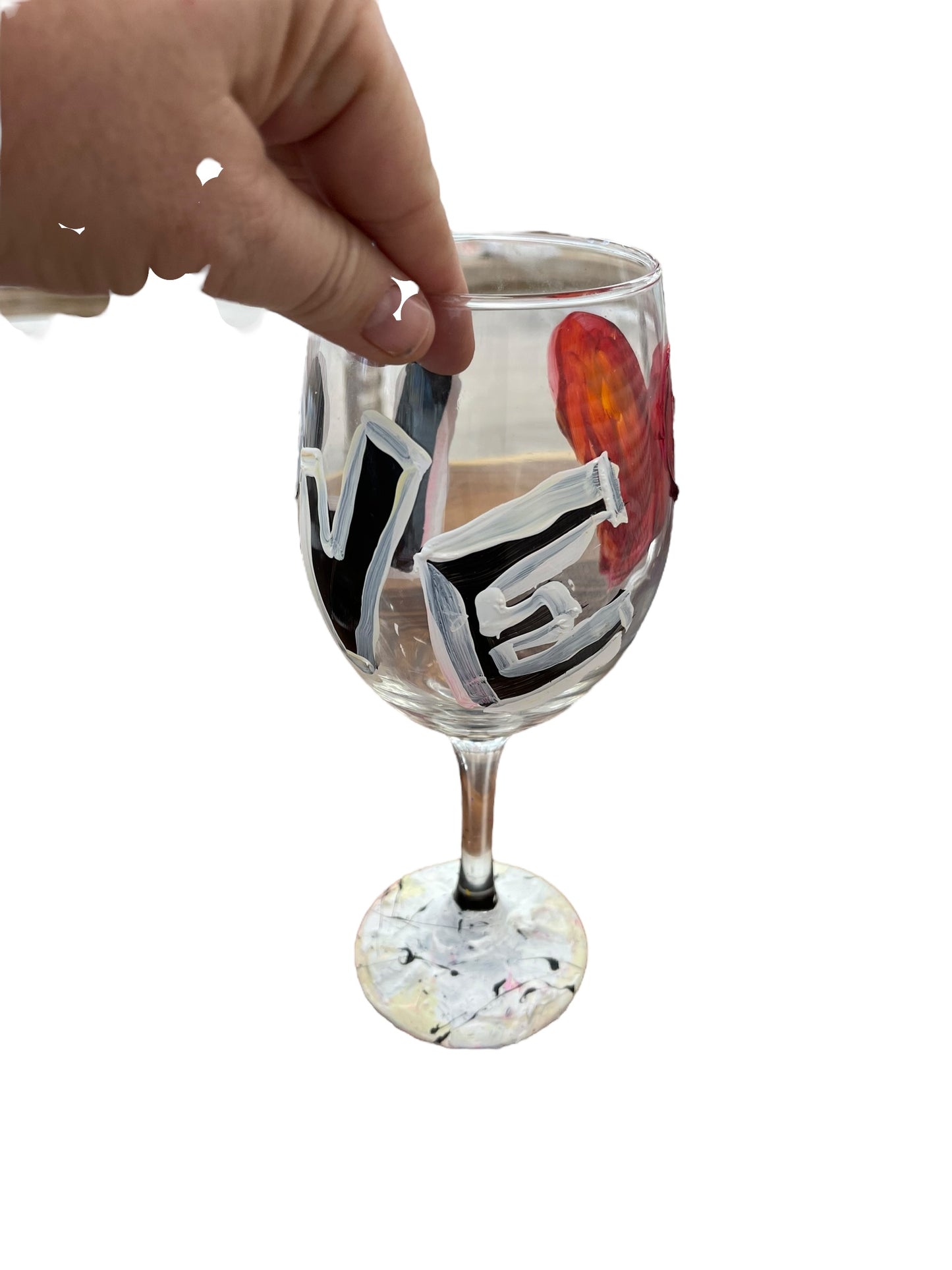 "S" Colorful Hand Painted Wine Glasses