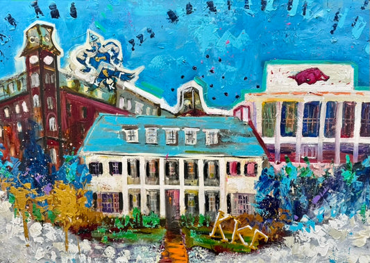 Painted for the Kappa House in Fayetteville at the University of Arkansas