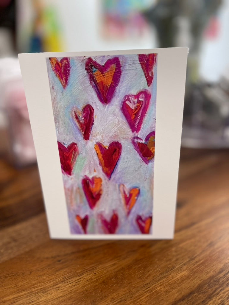 Tarjeta de corazón con sobre