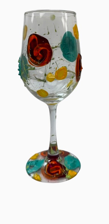 Colorful Wine Glass