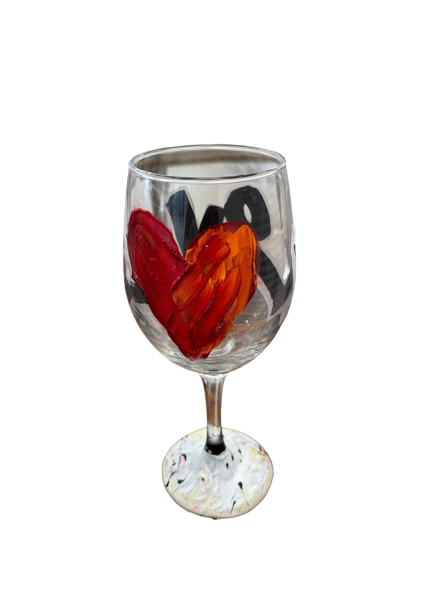 "S" Colorful Hand Painted Wine Glasses