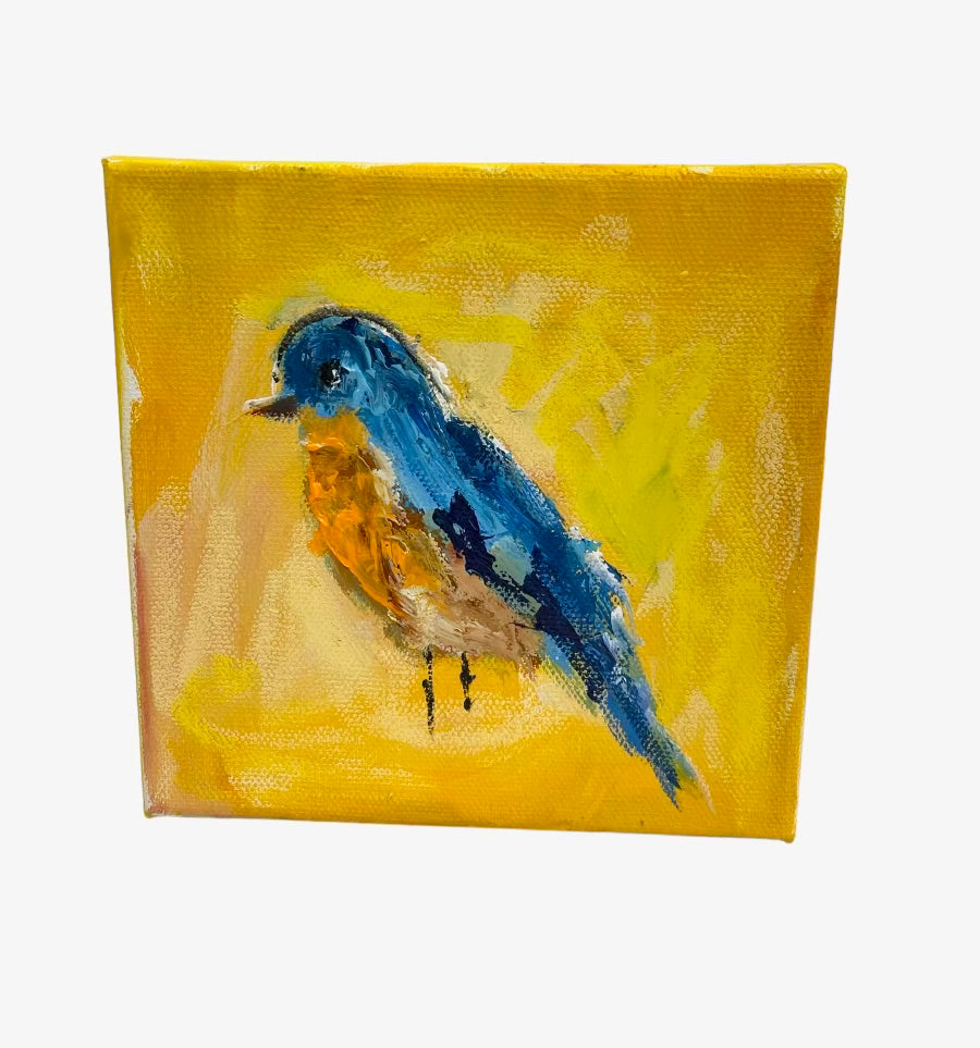 Peace with you 6"x6" Blue bird