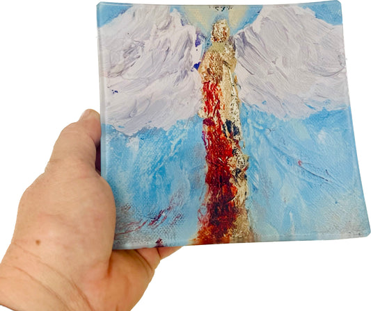 Glass Tray Angel