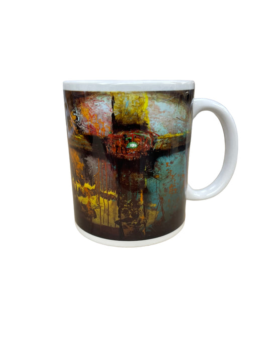 Taza con forma de cruz 