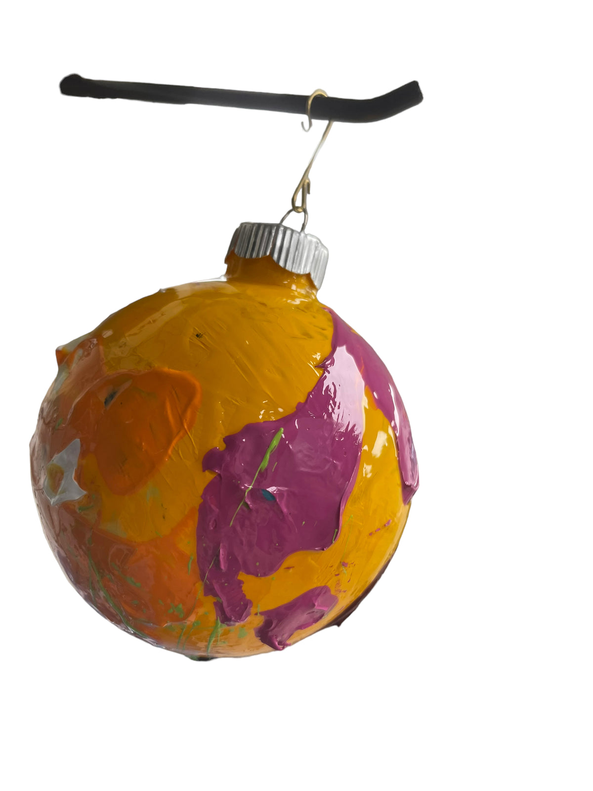 Glass Christmas ornament H by Tracee Gentry Matthews, second view