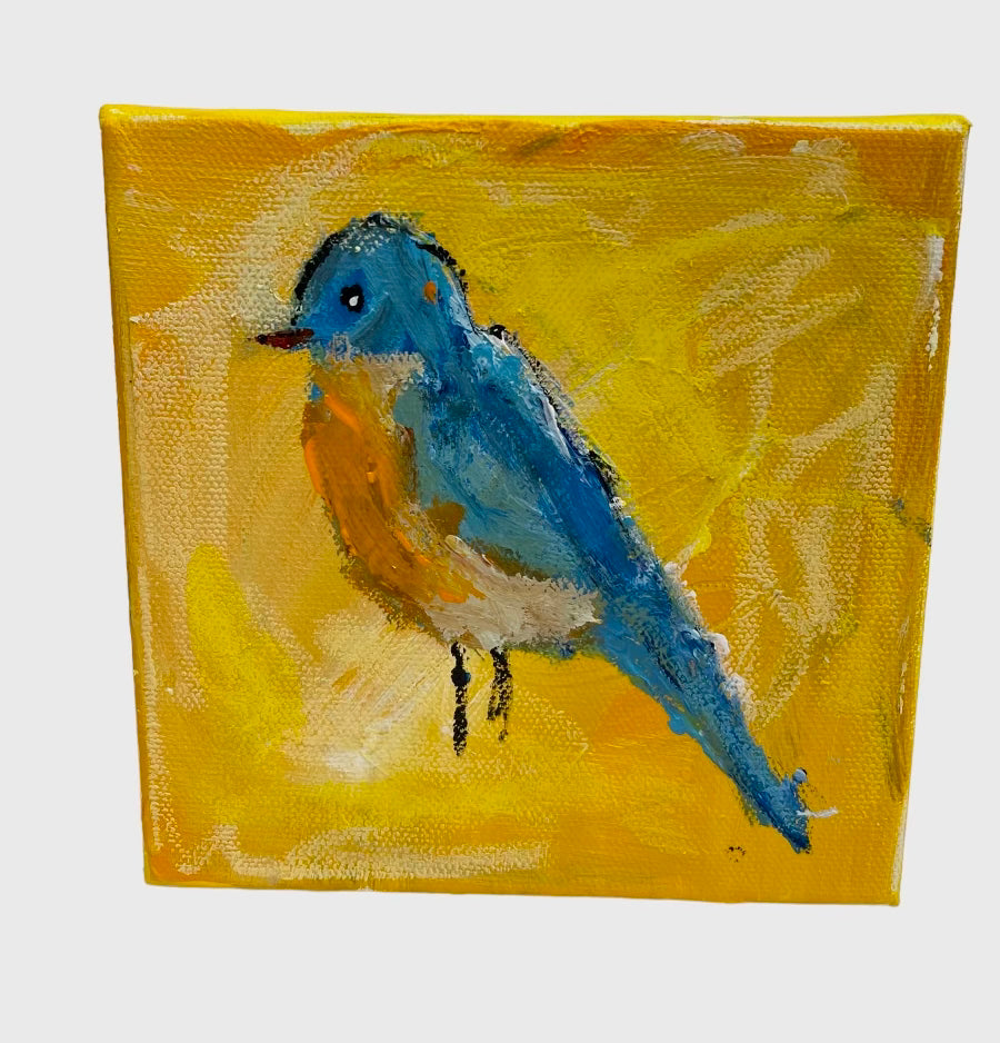 Love 6"x6" Blue Bird