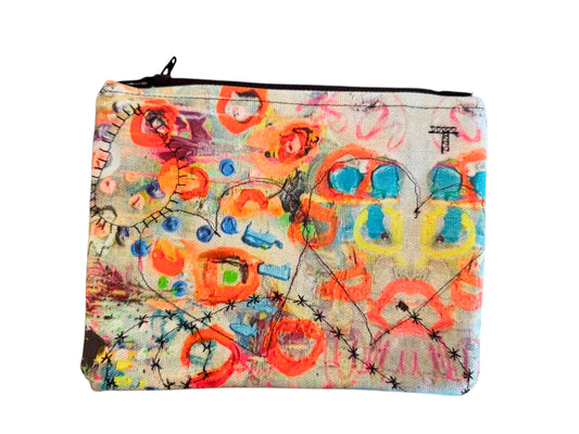 Double Heart Stitched Bag ORIGINAL ONE OF A KIND