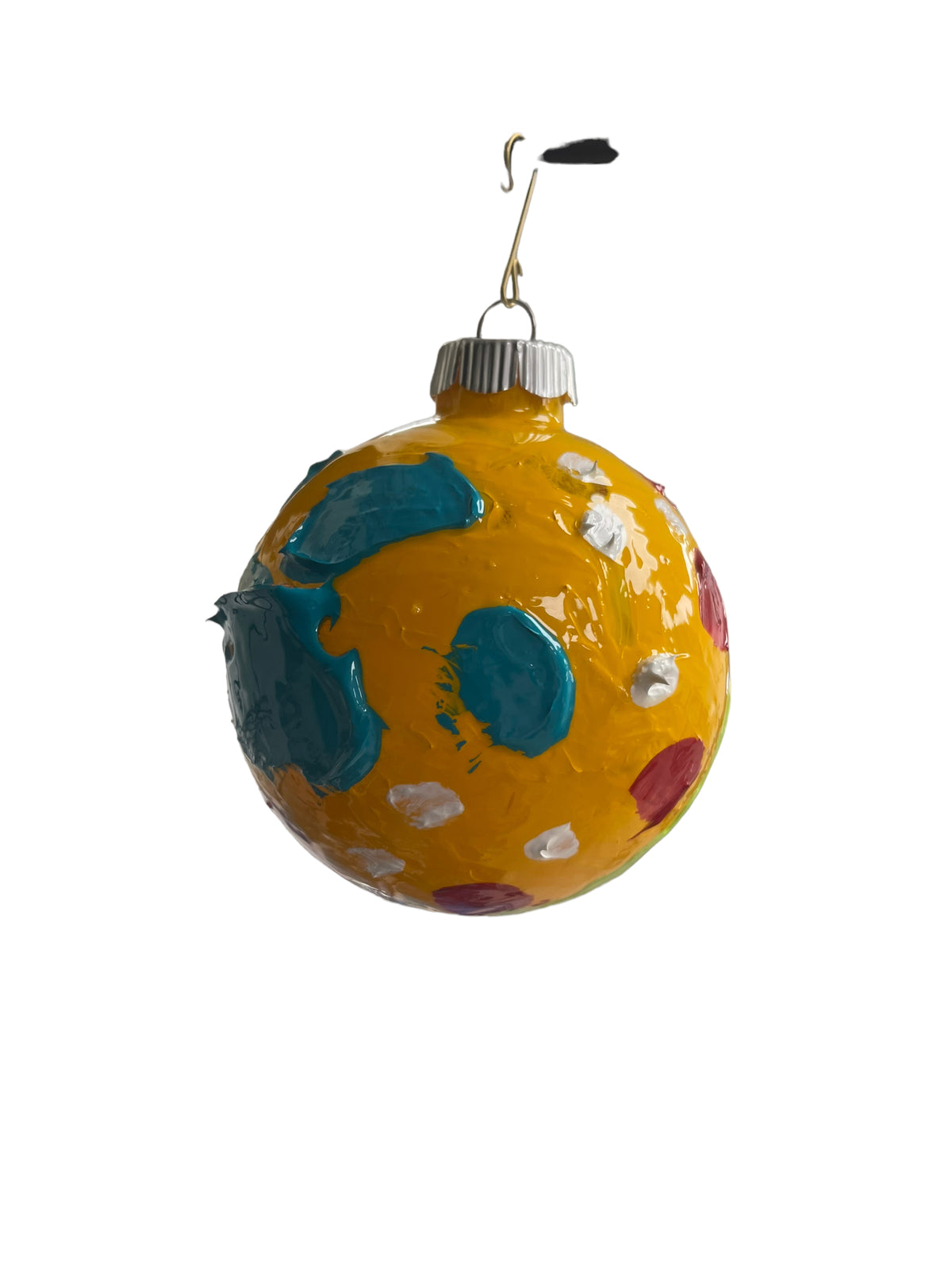 Glass Christmas ornament N by Tracee Gentry Matthews, second view