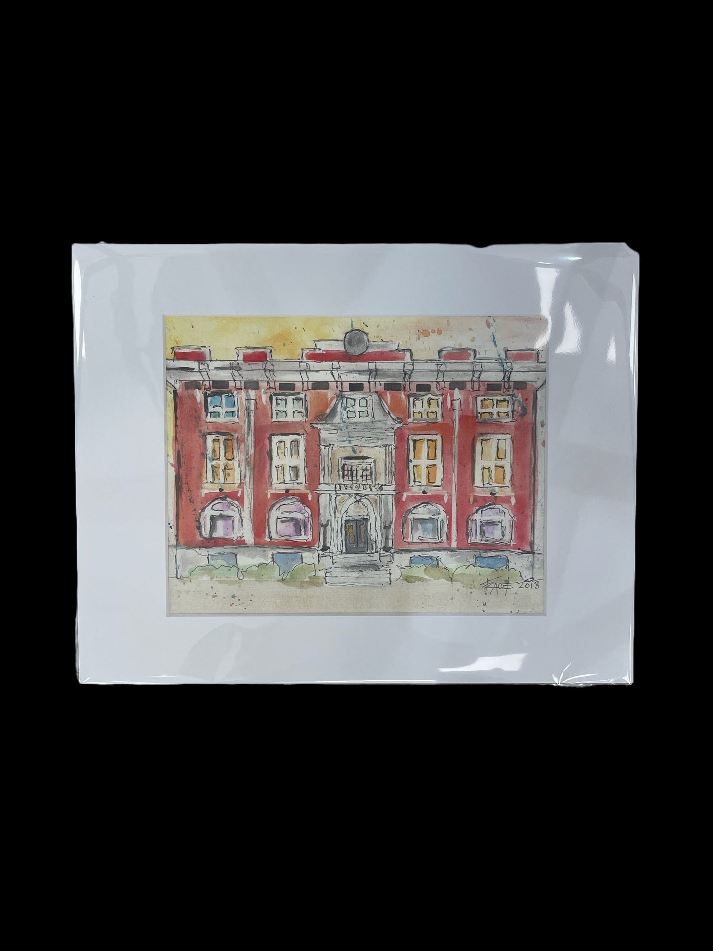 Junior League of Little Rock canvas print with mat