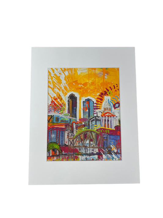 Impresión en lienzo de Little Rock con tapete