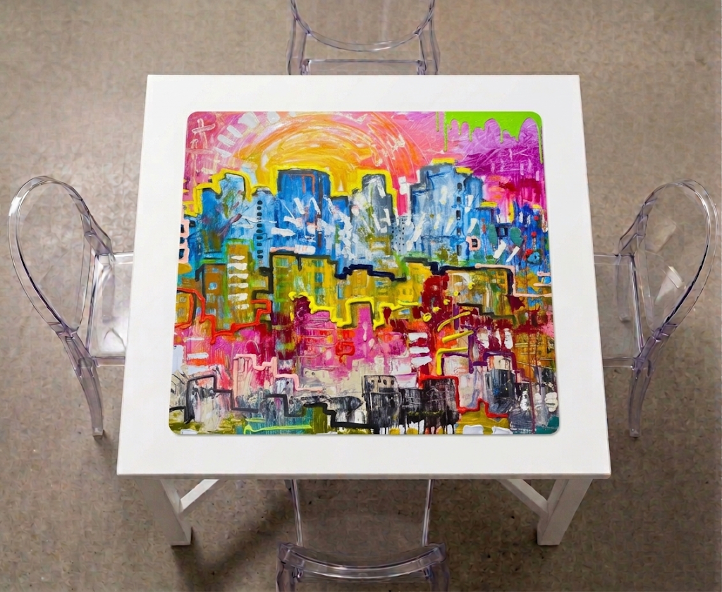Mahjong Mat Cityscape
