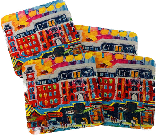 UofA at Fayetteville coasters set of 4