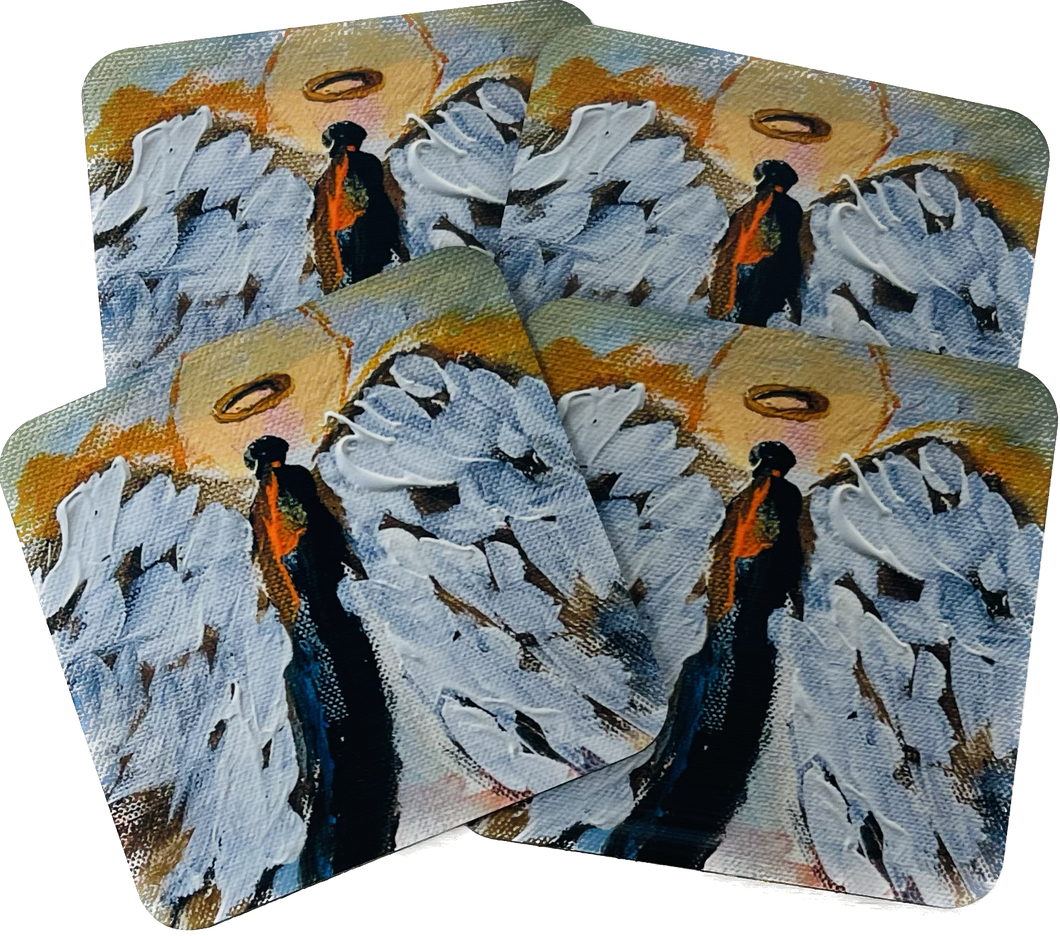 Angel  coasters set of 4