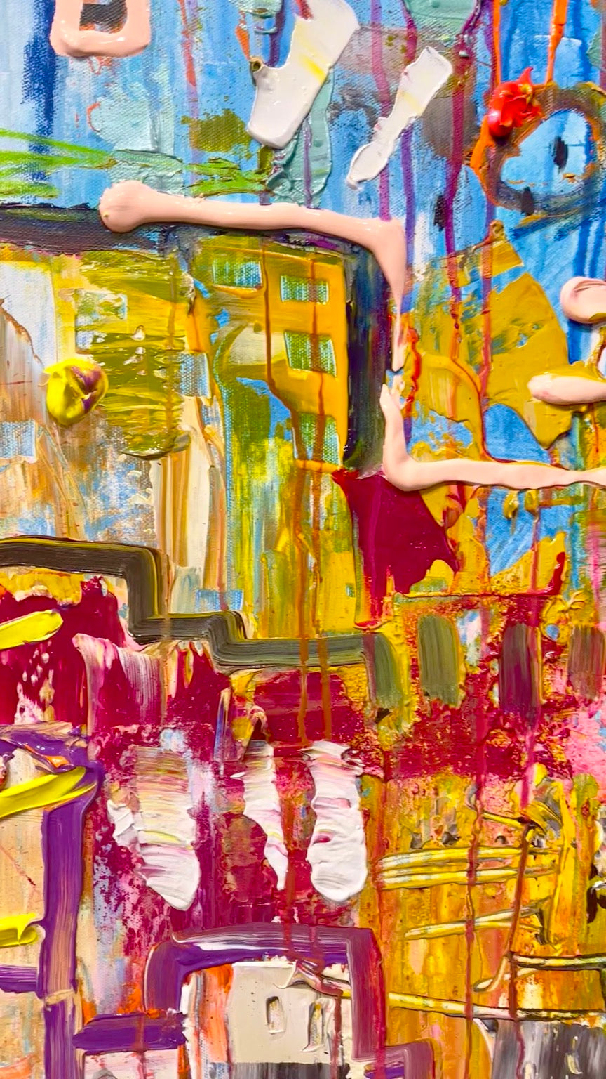 The City of Happiness 48"x48"
