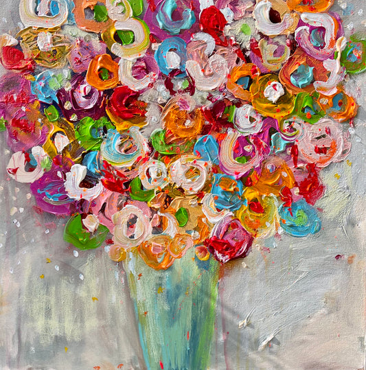 Flores de verano 24" X 24" 