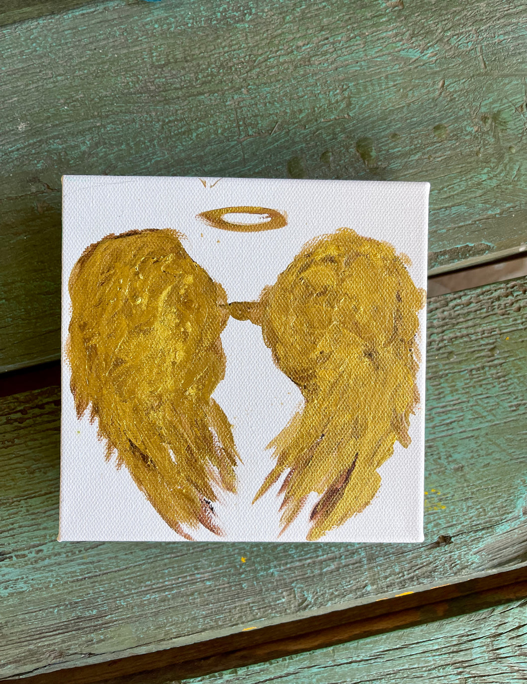 Angel Gold 2 Wings Painting