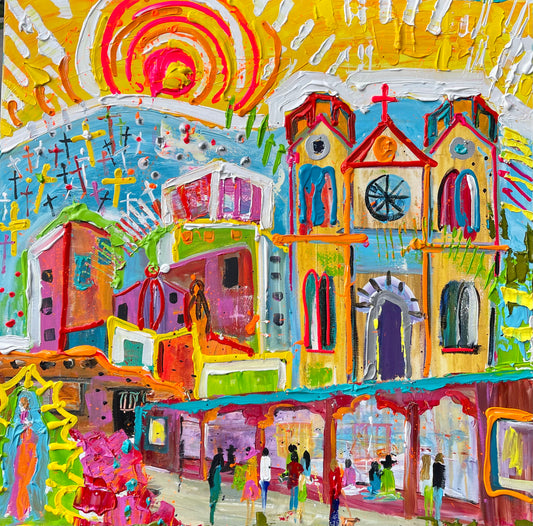 LA LUZ DE SANTA FE 36X36 