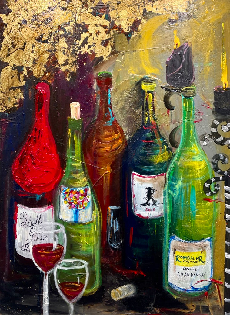 WINE PAINTING - SOLD