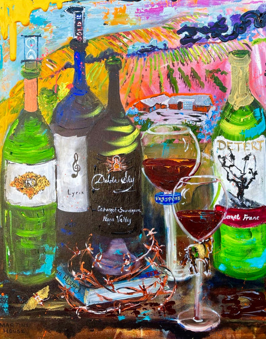 CUADRO DE VINO PERSONALIZADO - VENDIDO