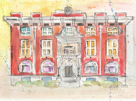 La casa de la Liga Juvenil de Little Rock 11" X 14"