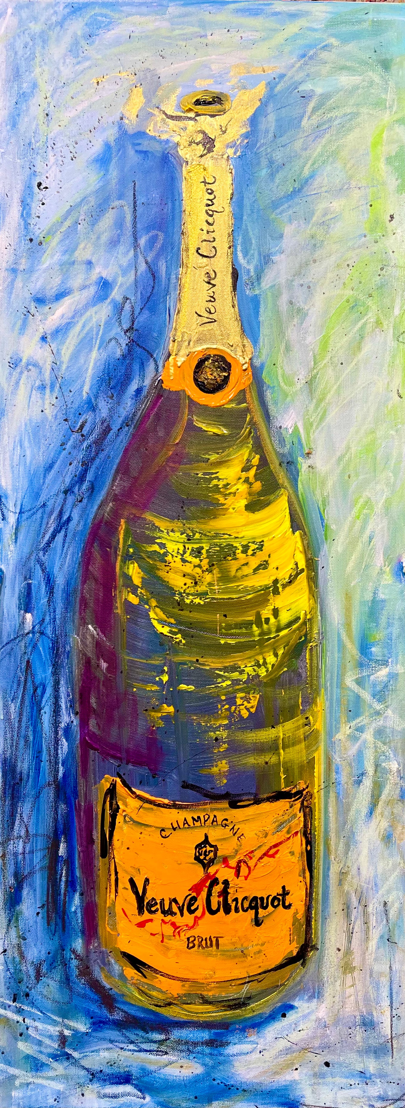40"x12"  Veuve Clicquot Champagne Time