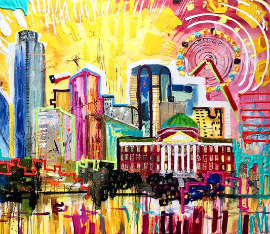 DALLAS TEXAS CON SMU 11"X14"