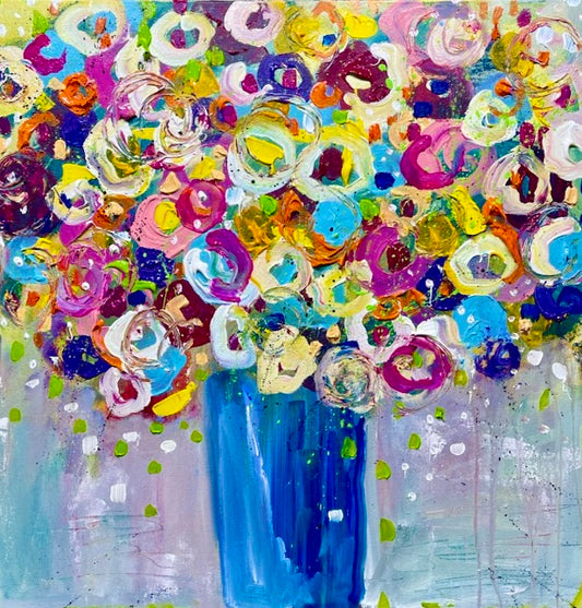 Flores de primavera 24" X 24" 