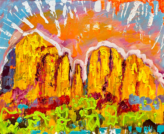 Roca de la catedral en Sedona, 11" x 14"