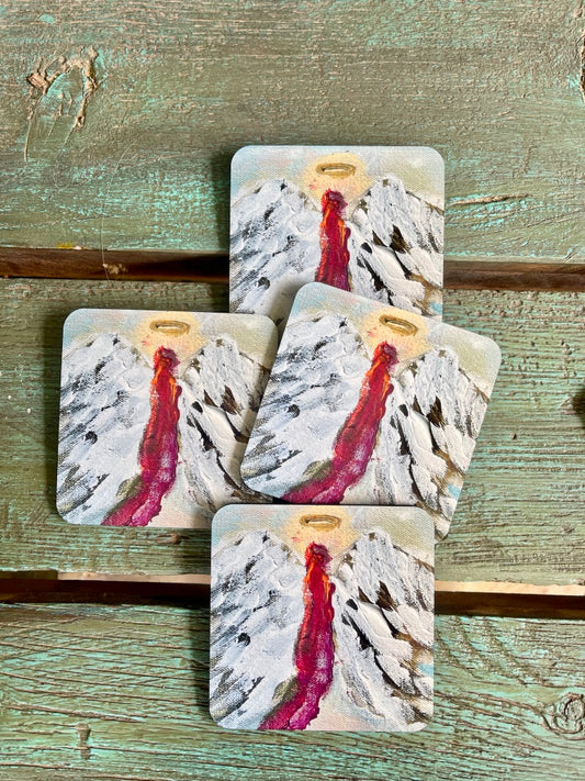 Angel coasters set of 4