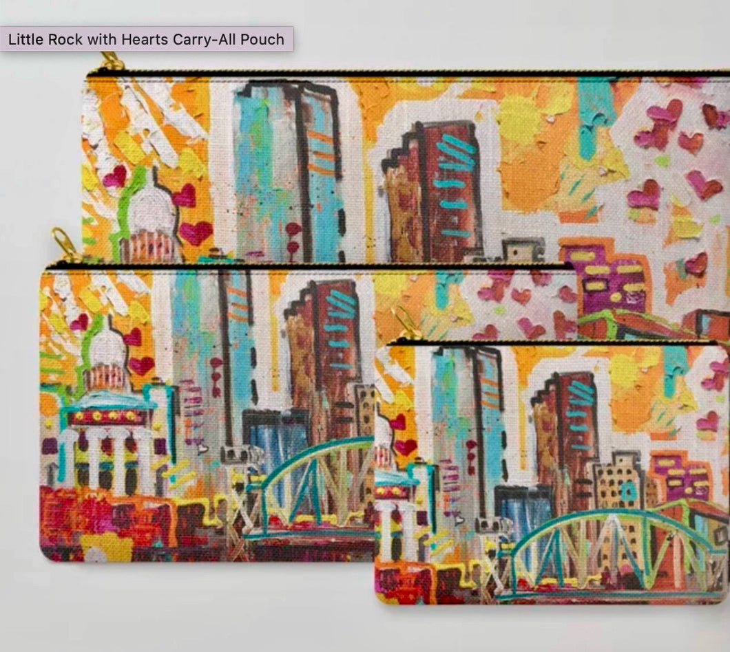 Pouch/Bags with cityscape of Little Rock
