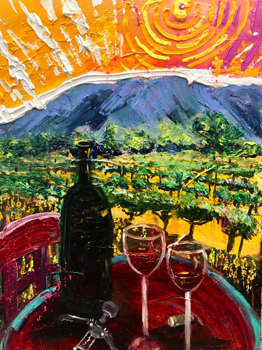 CUADRO DE VINO PERSONALIZADO - VENDIDO