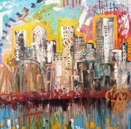Abstract Cityscape SOLD