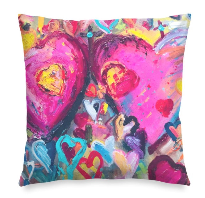 Almohada decorativa con forma de corazón en 3 tamaños disponibles 