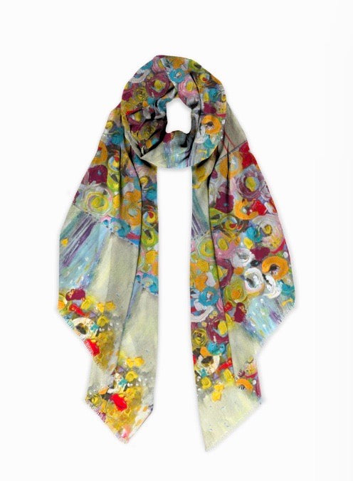 NEW!!!!!! LUXURIOUS FLORAL BOUQUET SCARF